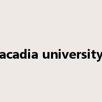 acadia university是什么意思