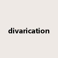 divarication是什么意思