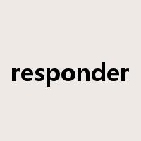 responder是什么意思