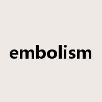 embolism是什么意思