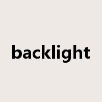backlight是什么意思
