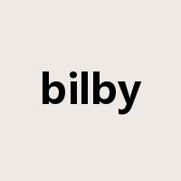 bilby是什么意思