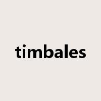 timbales是什么意思