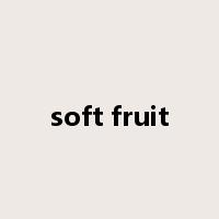 soft fruit是什么意思