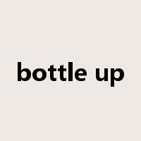 bottle up是什么意思