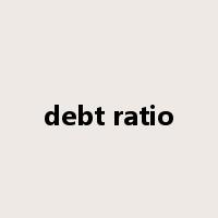 debt ratio是什么意思