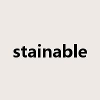 stainable是什么意思
