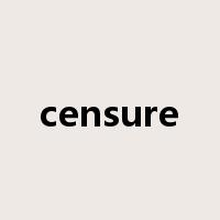 censure是什么意思