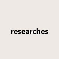 researches是什么意思