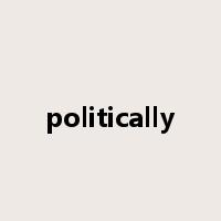 politically是什么意思