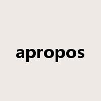 apropos是什么意思