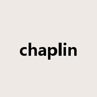 chaplin是什么意思