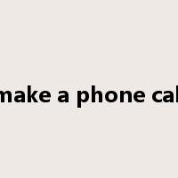 make a phone call是什么意思