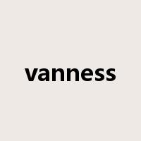 vanness是什么意思