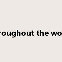 throughout the world是什么意思