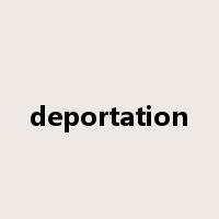 deportation是什么意思