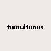 tumultuous是什么意思