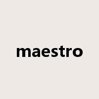 maestro是什么意思