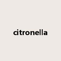 citronella是什么意思