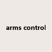 arms control是什么意思