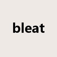 bleat是什么意思