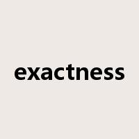 exactness是什么意思