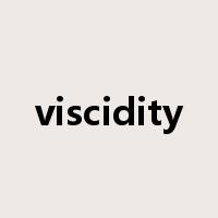 viscidity是什么意思