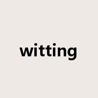 witting是什么意思