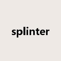 splinter是什么意思