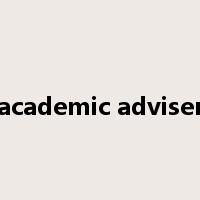 academic adviser是什么意思