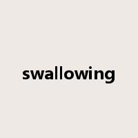 swallowing是什么意思