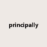 principally是什么意思