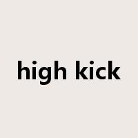 high kick是什么意思