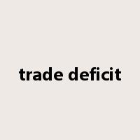trade deficit是什么意思
