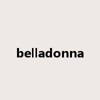 belladonna是什么意思