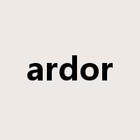 ardor是什么意思