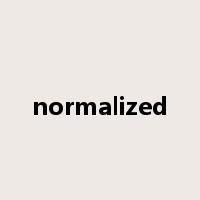 normalized