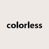 colorless是什么意思