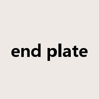 end plate是什么意思
