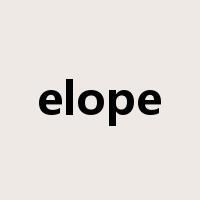 elope是什么意思