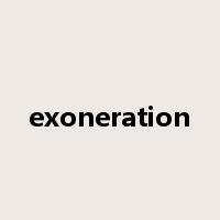 exoneration是什么意思