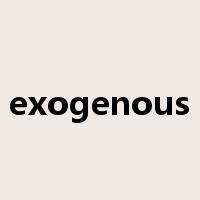exogenous是什么意思