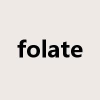 folate是什么意思