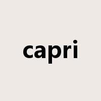 capri是什么意思