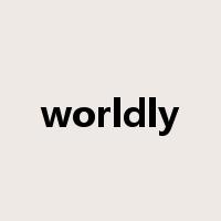 worldly是什么意思