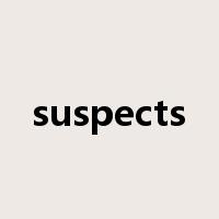 suspects是什么意思