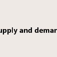 supply and demand是什么意思