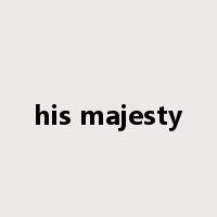 his majesty是什么意思