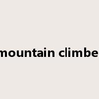 mountain climber是什么意思