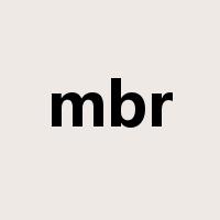 mbr是什么意思